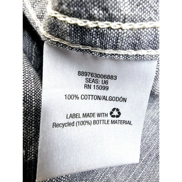 Outdoor Life Size Small Mens Gray Short Sleeve Logo Tag Dual Pocket Cotton Shirt - Picture 6 of 10